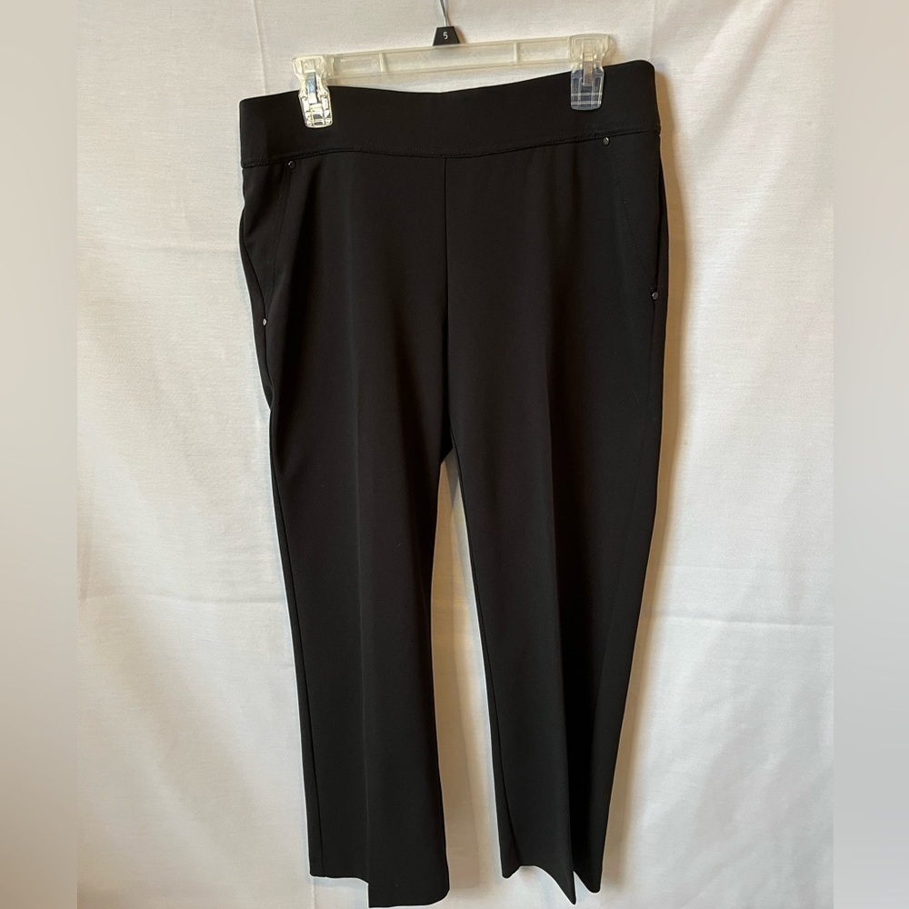 Christopher & Banks Black Pull On Career Office Stretch Ankle Medium